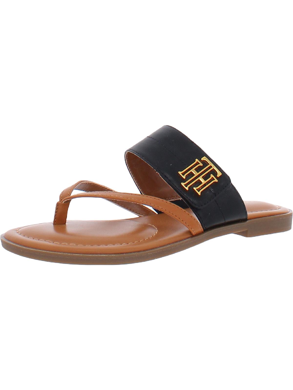 Tommy Hilfiger Womens Meriem Logo Thong Flat Sandals